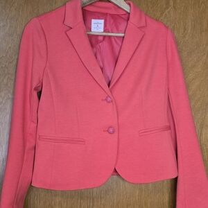 GAP Academy Blazer in Coral Size 6P Academia Preppy Lined